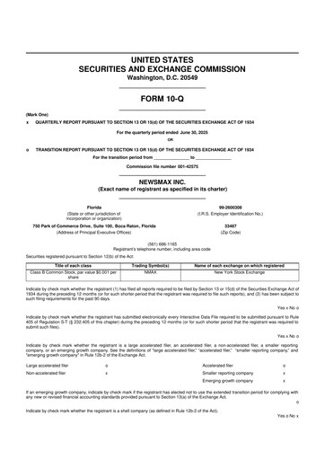 Thumbnail Newsmax 10-Q Quarterly Report FY2025 