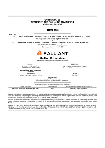Thumbnail Ralliant Corporation 10-Q Quarterly Report FY2025 
