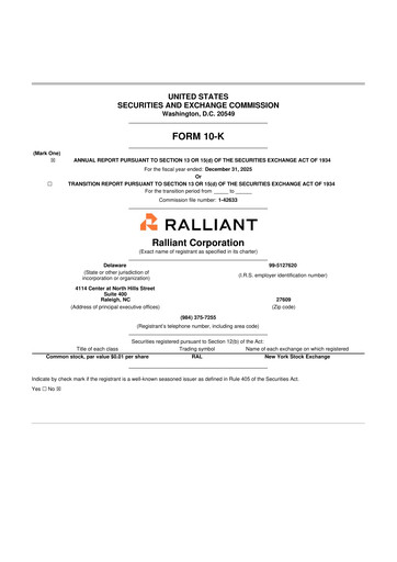 Thumbnail Ralliant Corporation 10-K Annual Report 2025