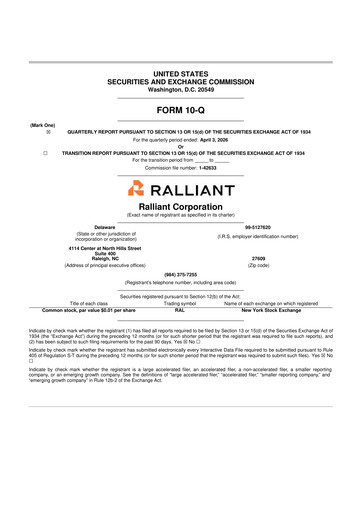 Vorschaubild Ralliant Corporation 10-Q Quartalsbericht 2026 