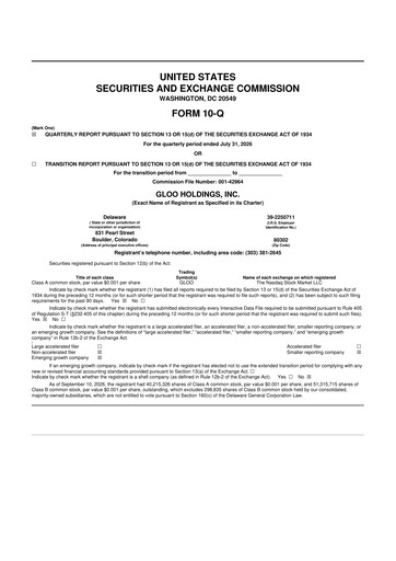 Thumbnail Gloo Holdings 10-Q Quarterly Report FY2026 