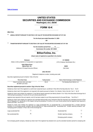 Thumbnail BillionToOne 10-K Annual Report 