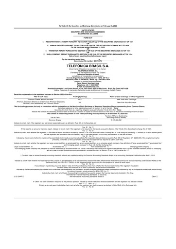 Thumbnail Telefonica Brasil 20-F Annual Report 2025