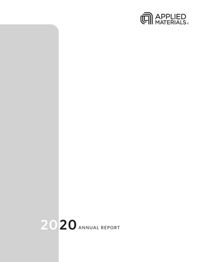 Thumbnail Applied Materials Annual Report 2020