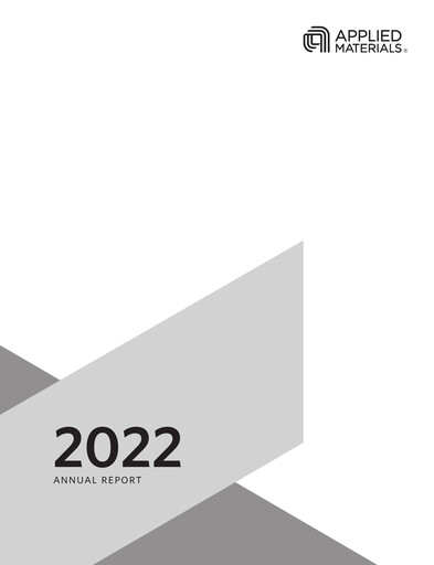 Thumbnail Applied Materials Annual Report 2022