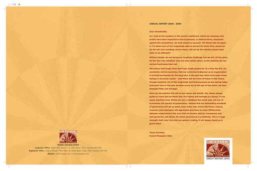 Miniature Hindalco Industries
 Rapport annuel 2008-2009