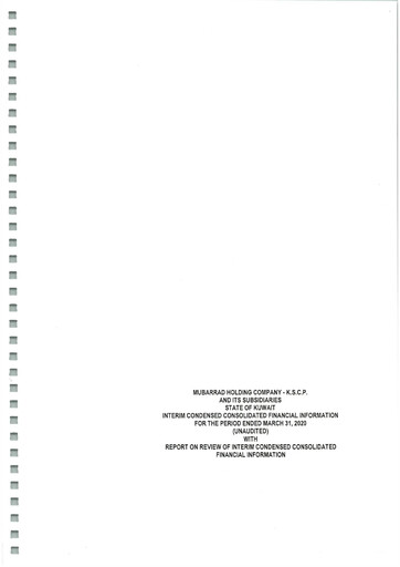 Miniature Mubarrad Holding Company Bilan financier 2020-q1