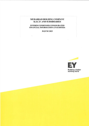 Miniature Mubarrad Holding Company Bilan financier 2023-h1