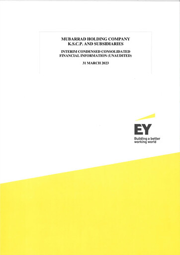 Miniature Mubarrad Holding Company Bilan financier 2023-q1