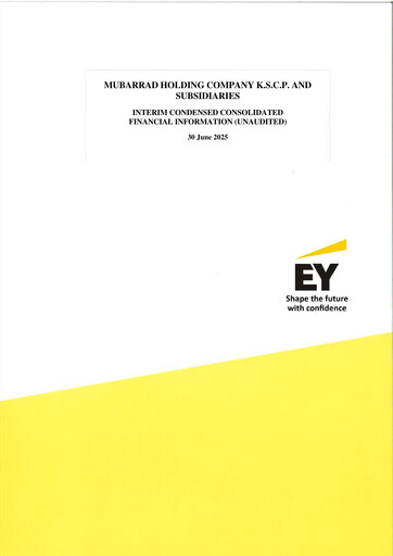 Miniature Mubarrad Holding Company Bilan financier 2025-h1