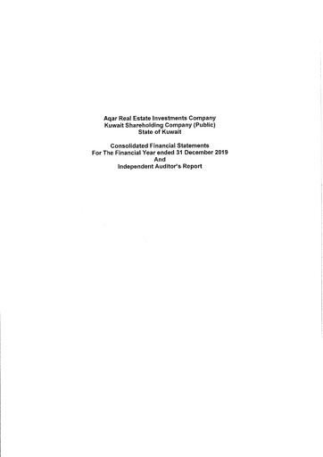 Vorschaubild Aqar Real Estate Investments Company Finanzmitteilung 2019