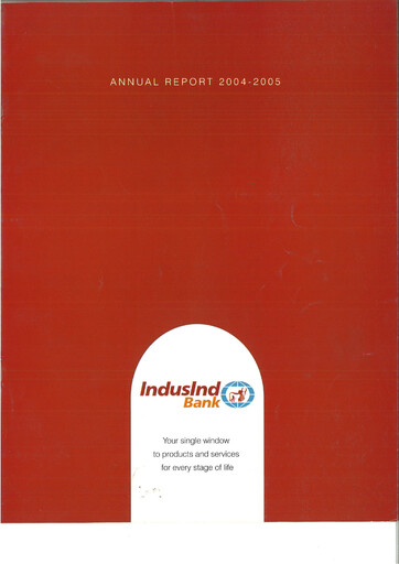 Thumbnail IndusInd Bank
 Annual Report 2004-2005