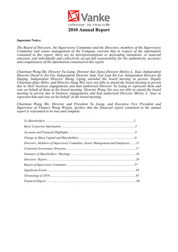 Thumbnail Vanke
 Annual Report 2010