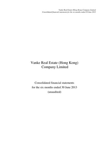 Thumbnail Vanke
 Financial Statement 2013-h1
