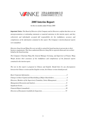Thumbnail Vanke
 Half-year Report 2005-h1