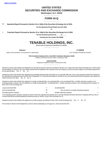 Miniature Tenable Rapport trimestriel 2018-q2