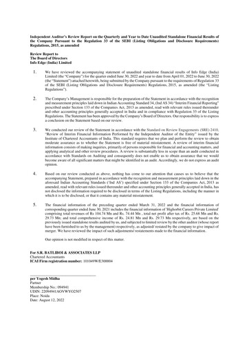 Thumbnail Info Edge Quarterly Report 2022-q1