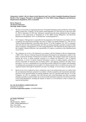 Thumbnail Info Edge Quarterly Report 2024-q2