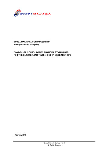 Thumbnail Bursa Malaysia Quarterly Report 2017-q4