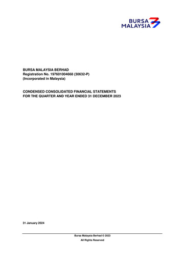 Thumbnail Bursa Malaysia Quarterly Report 2023-q4