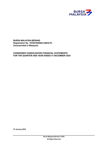 Thumbnail Bursa Malaysia Quarterly Report 2024-q4