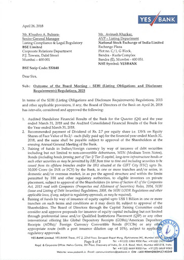 Thumbnail Yes Bank
 Financial Statement 2017-2018