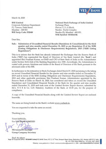 Thumbnail Yes Bank
 Quarterly Report 2019-q3