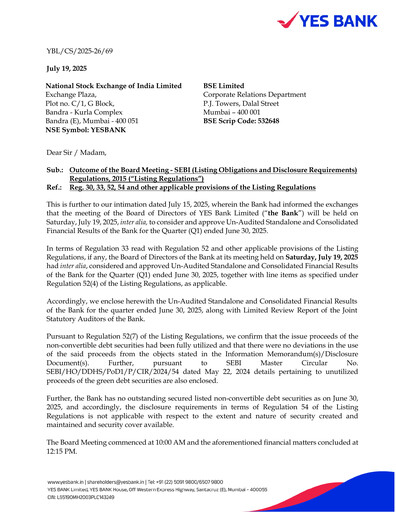Thumbnail Yes Bank
 Quarterly Report 2025-q1