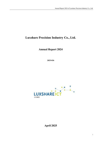 Thumbnail Luxshare Precision
 Annual Report 2024