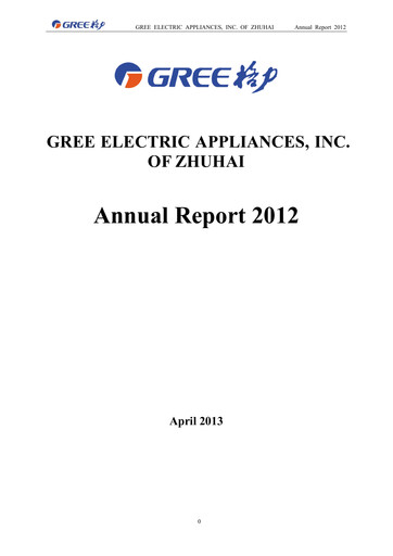 Thumbnail Gree Electric Appliances
 Annual Report 2012