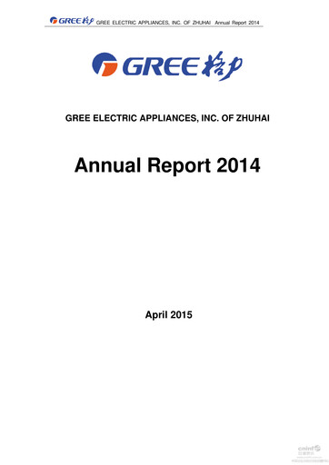 Thumbnail Gree Electric Appliances
 Annual Report 2014
