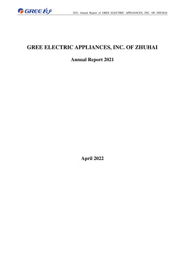 Thumbnail Gree Electric Appliances
 Annual Report 2021