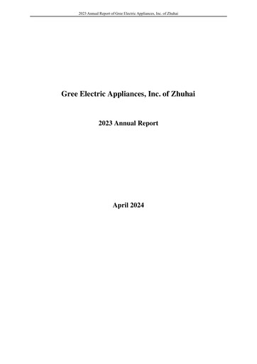 Thumbnail Gree Electric Appliances
 Annual Report 2023