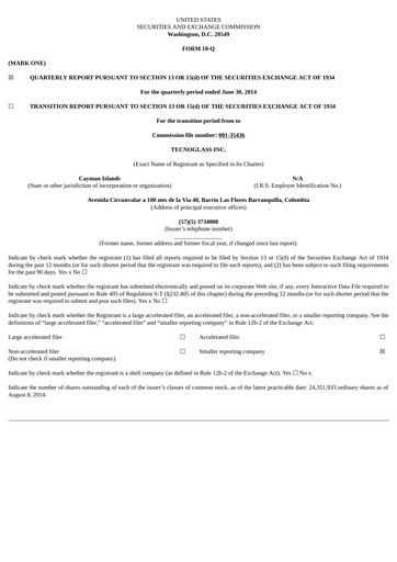 Miniature Tecnoglass Rapport trimestriel 2014-q2