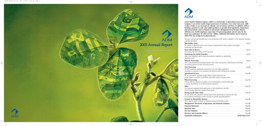Thumbnail Archer Daniels Midland (ADM)
 Annual Report 2003