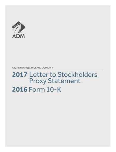 Thumbnail Archer Daniels Midland (ADM)
 Annual Report 2016