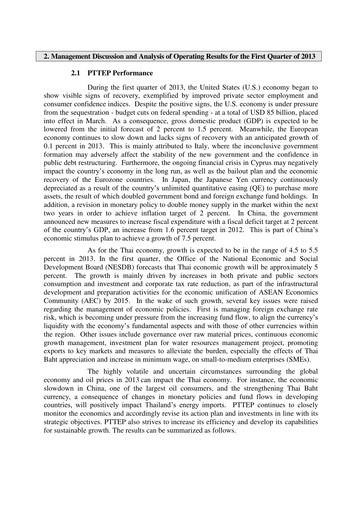 Thumbnail PTT Exploration and Production Quarterly Report 2013-q1