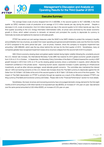 Thumbnail PTT Exploration and Production Quarterly Report 2015-q3