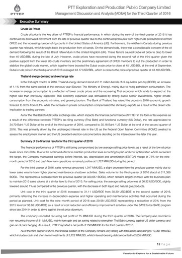 Thumbnail PTT Exploration and Production Quarterly Report 2016-q3