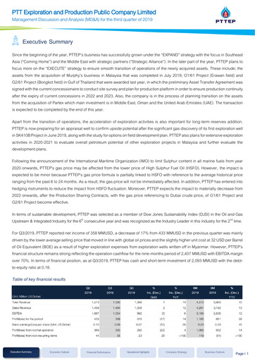 Thumbnail PTT Exploration and Production Quarterly Report 2019-q3