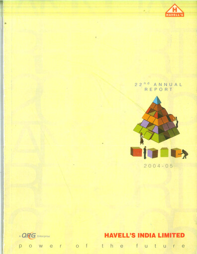 Thumbnail Havells India Annual Report 2004-2005