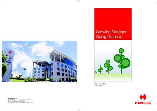 Thumbnail Havells India Annual Report 2008-2009