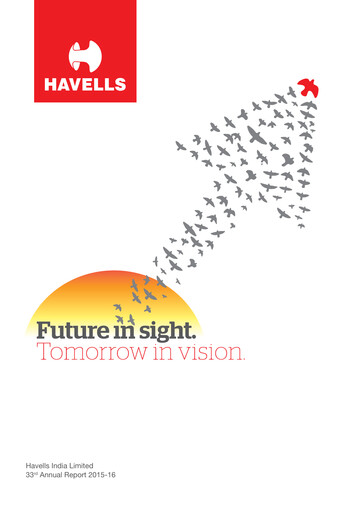 Thumbnail Havells India Annual Report 2015-2016