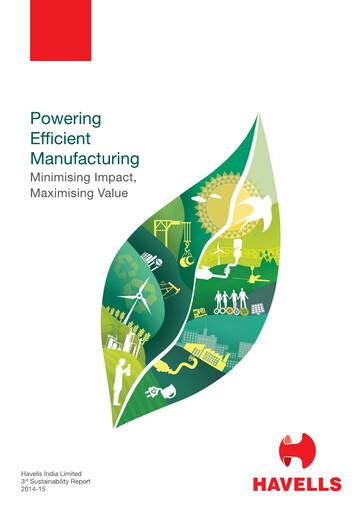 Thumbnail Havells India Sustainability Report 2014-2015