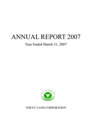 Thumbnail Tokyu Fudosan Holdings Annual Report 2007