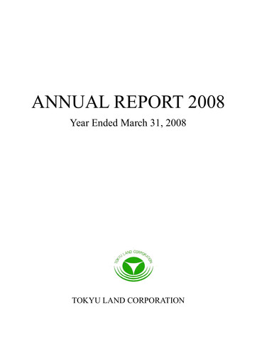 Thumbnail Tokyu Fudosan Holdings Annual Report 2008