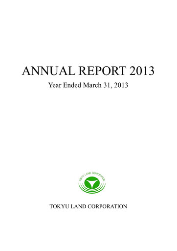 Thumbnail Tokyu Fudosan Holdings Annual Report 2013