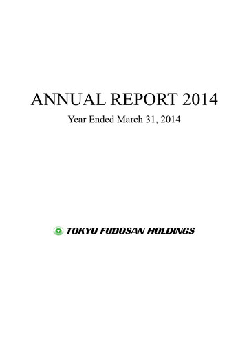 Thumbnail Tokyu Fudosan Holdings Annual Report 2014