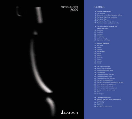 Thumbnail Investment AB Latour Annual Report 2009