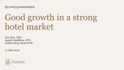 Thumbnail Pandox AB Quarterly Report 2023-q2